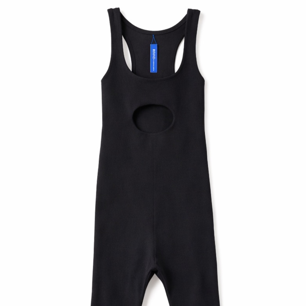 NWOT Bond eye Australia Swim Scuba Black Workout Cut Out Shorts Romper
